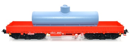 NPE Modellbau NW22227 - H0 - Schwerlastwagen Samms-u 454 grauer Kessel, DB AG, Ep. VI